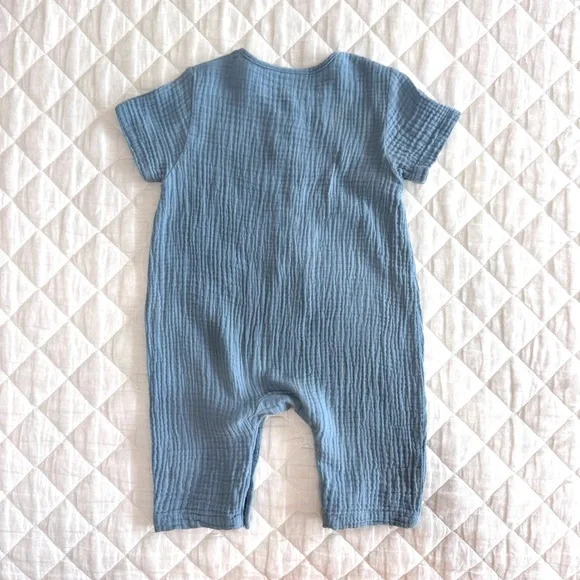Elegant Baby Organics- Blue Muslim - Picture 2 of 4